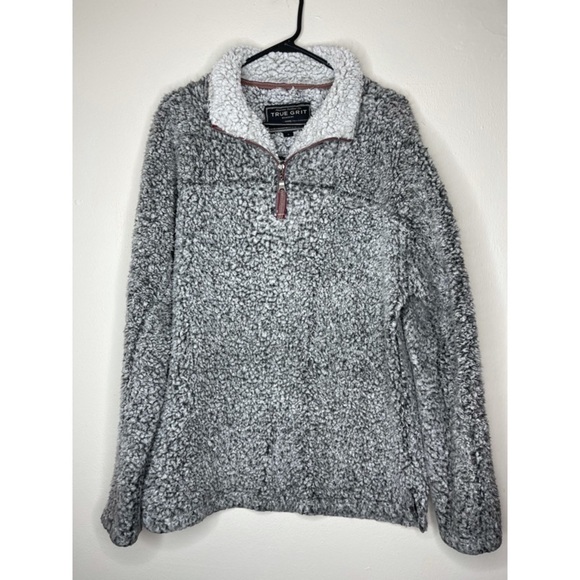True Grit Other - True Grit Men’s Sherpa Frost Tipped Pile 1/4 Pullover Jacket